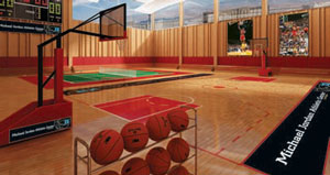 Michael Jordan Athletic Center Basketball Court
