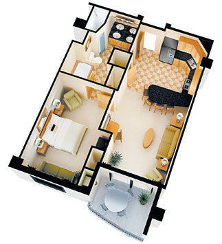 Platinum Las Vegas Solitaire Suite floor plan